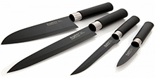 Sada čtyř nožů BergHOFF Studio - černé ostří s keramickým nepřilnavým povrchem